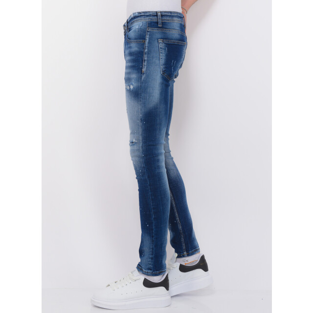 Local Fanatic Blue stone washed jeans slim fit LF-DNM-1076 large