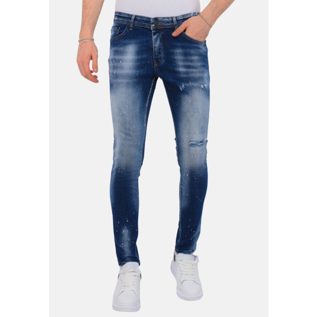 Local Fanatic Blue stone washed jeans slim fit LF-DNM-1076 large