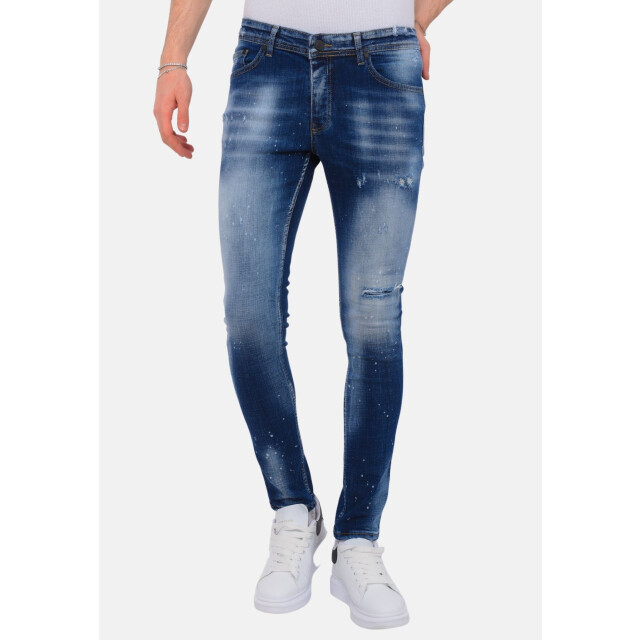 Local Fanatic Blue stone washed jeans slim fit LF-DNM-1076 large