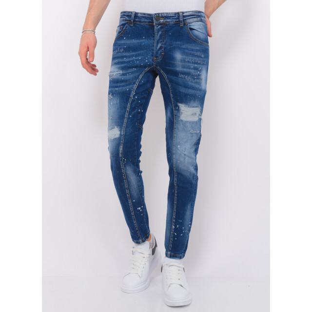 Local Fanatic Destroyed jeans stonewashed slim fit LF-DNM-1083 large