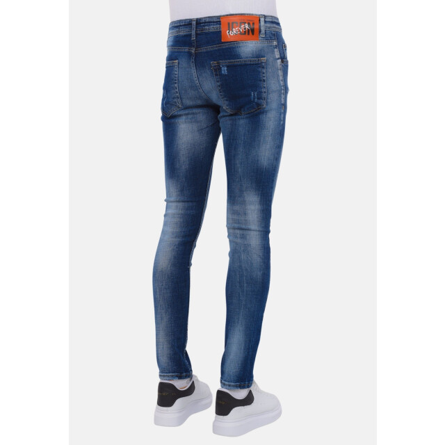 Local Fanatic Blue stone washed jeans slim fit LF-DNM-1076 large