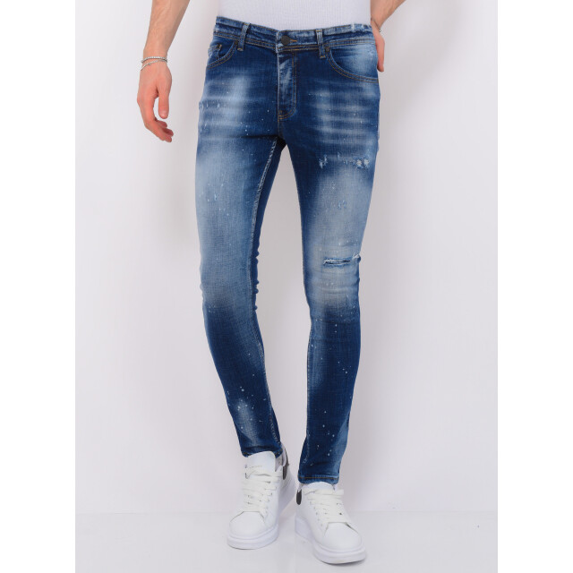 Local Fanatic Blue stone washed jeans slim fit LF-DNM-1076 large