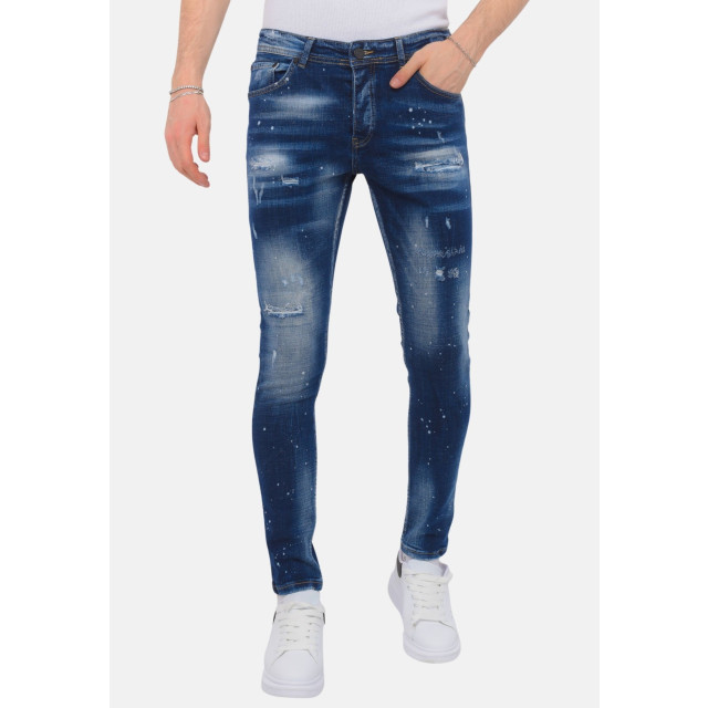 Local Fanatic Designer jeans h paint splatter slim fit LF-DNM-1072 large