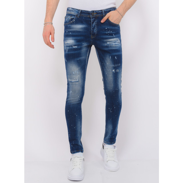 Local Fanatic Designer jeans h paint splatter slim fit LF-DNM-1072 large