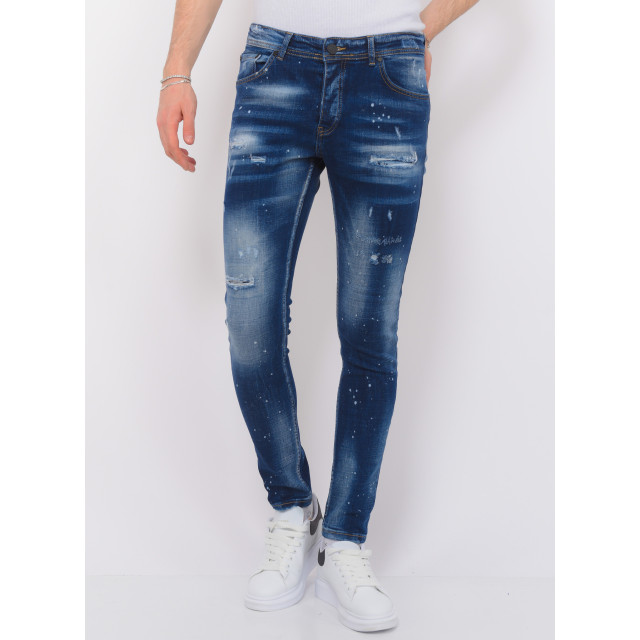 Local Fanatic Designer jeans h paint splatter slim fit LF-DNM-1072 large