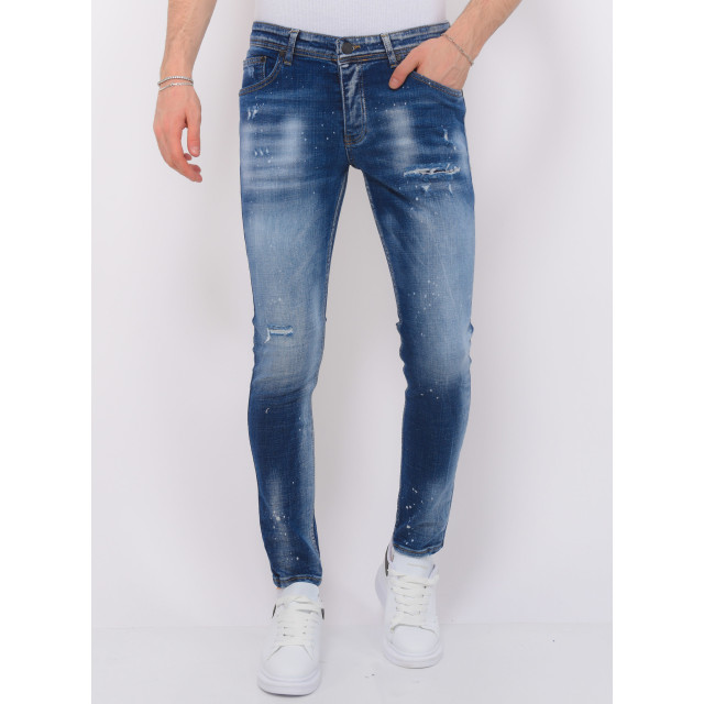 Local Fanatic Paint splash ripped jeans slim fit LF-DNM-1071 large