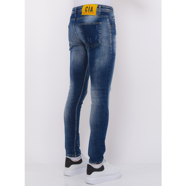 Local Fanatic Paint splash ripped jeans slim fit LF-DNM-1071 large