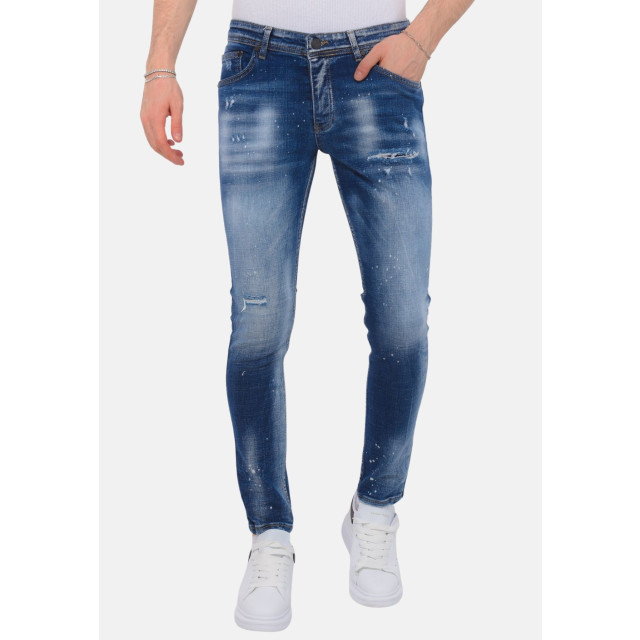 Local Fanatic Paint splash ripped jeans slim fit LF-DNM-1071 large