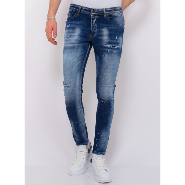 Local Fanatic Paint splash ripped jeans slim fit LF-DNM-1071 large