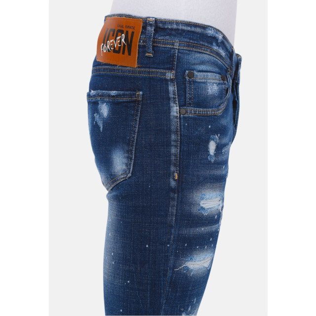 Local Fanatic Stretch denim h paint splash slim fit LF-SHRT-1074 large