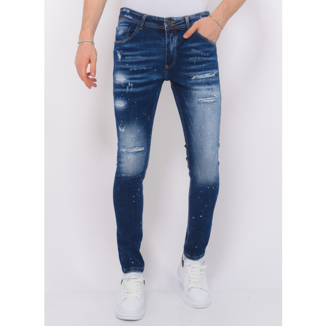 Local Fanatic Stretch denim h paint splash slim fit LF-SHRT-1074 large