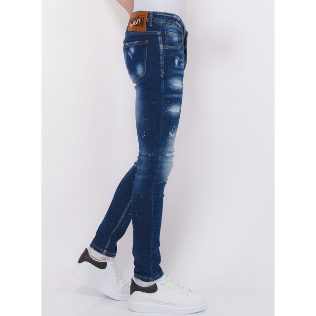 Local Fanatic Stretch denim h paint splash slim fit LF-SHRT-1074 large