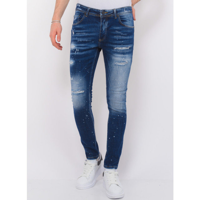 Local Fanatic Stretch denim h paint splash slim fit LF-SHRT-1074 large