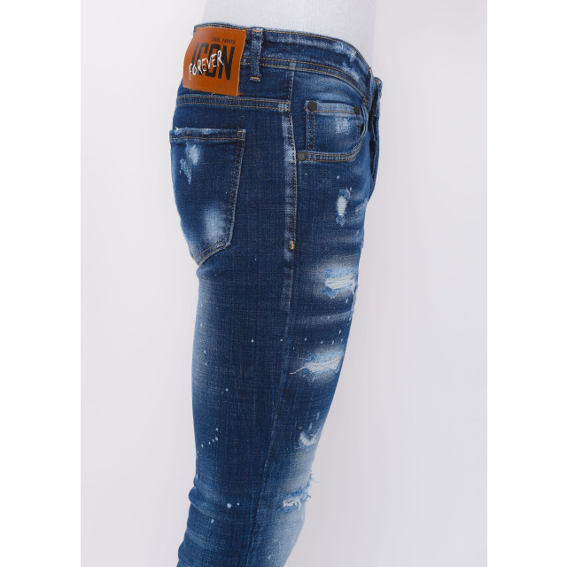 Local Fanatic Stretch denim h paint splash slim fit LF-SHRT-1074 large