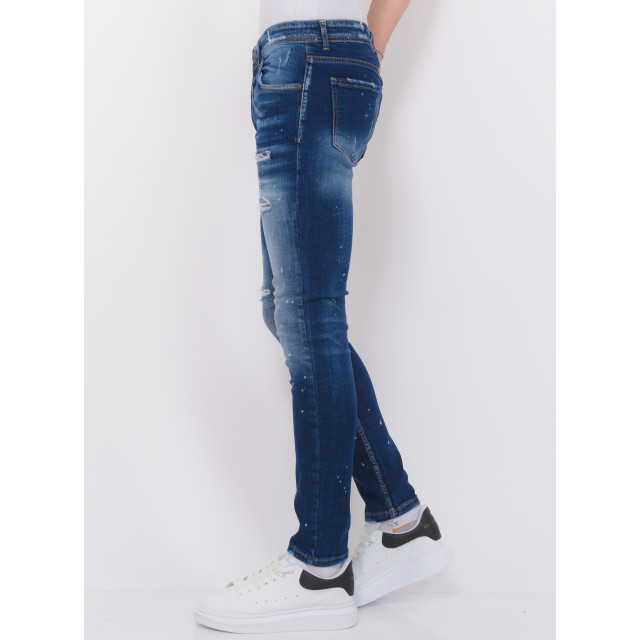 Local Fanatic Stretch denim h paint splash slim fit LF-SHRT-1074 large