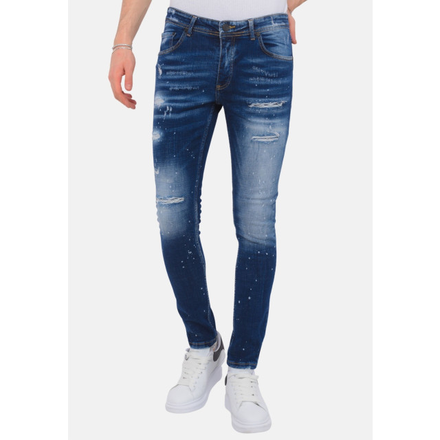 Local Fanatic Stretch denim h paint splash slim fit LF-SHRT-1074 large