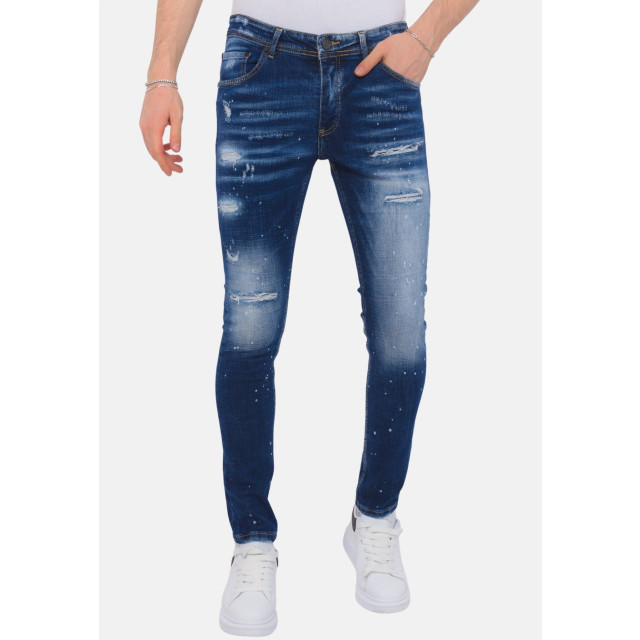 Local Fanatic Stretch denim h paint splash slim fit LF-SHRT-1074 large