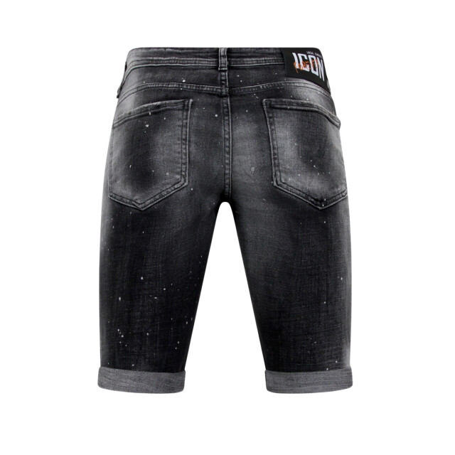 Local Fanatic Distressed short stonewash slim fit LF-SHRT-1087 large