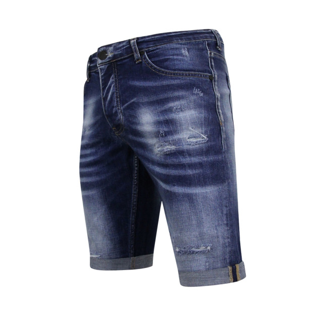 Local Fanatic Blue ripped shorts slim fit LF-SHRT-1081 large