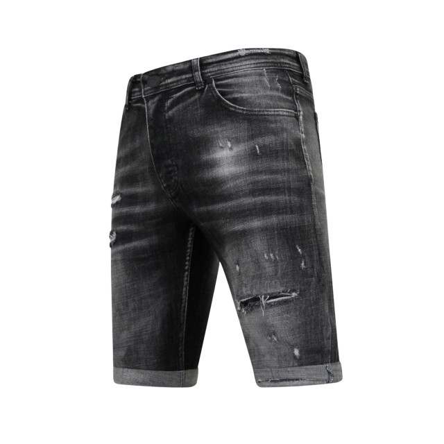 Local Fanatic Stonewashed ripped short slim fit LF-SHRT-1085 large