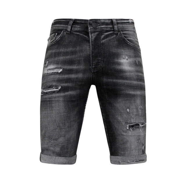 Local Fanatic Stonewashed ripped short slim fit LF-SHRT-1085 large