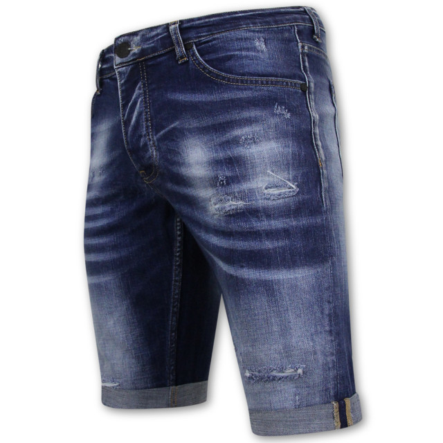 Local Fanatic Blue ripped shorts slim fit LF-SHRT-1081 large