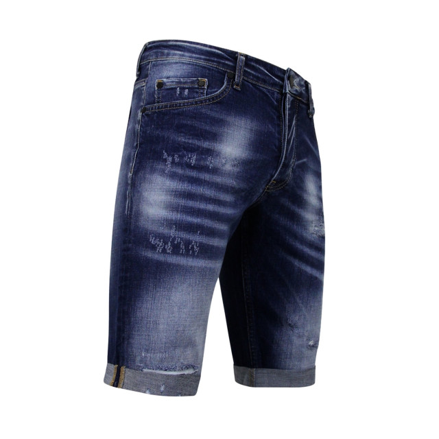 Local Fanatic Blue ripped shorts slim fit LF-SHRT-1081 large