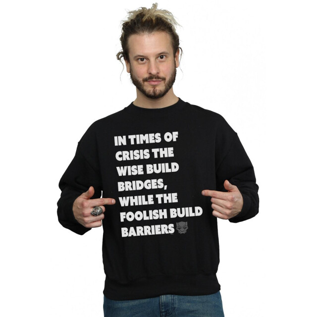 Li-cense Marvel heren black panther tijden van crisis sweatshirt UTBI13645_black large