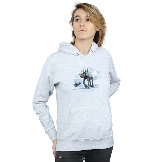 Li-cense Star wars dames kerstmis at-at rendier hoodie UTBI13560_sportsgrey large