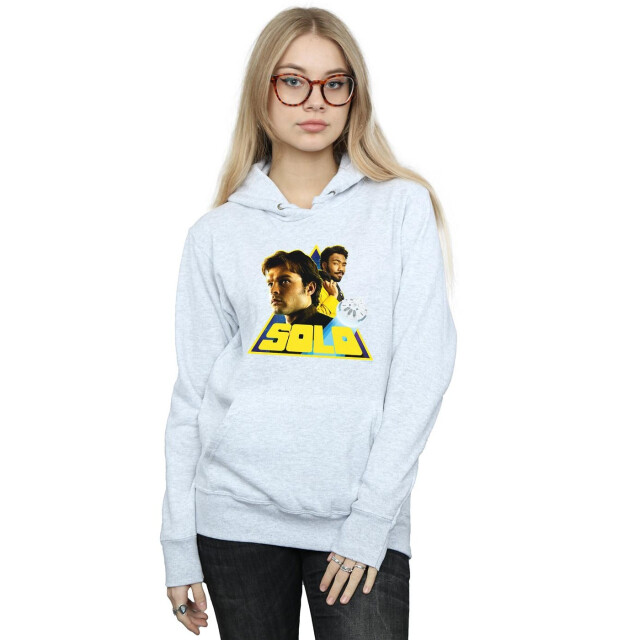 Li-cense Star wars dames solo retro triangle hoodie UTBI13359_sportsgrey large