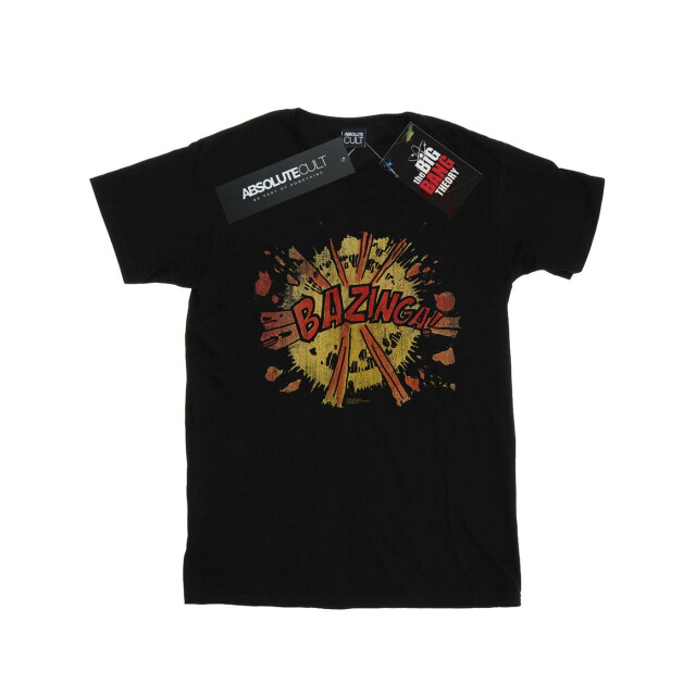 Li-cense The big bang theory meisjes bazinga explosie katoenen t-shirt UTBI8470_black large