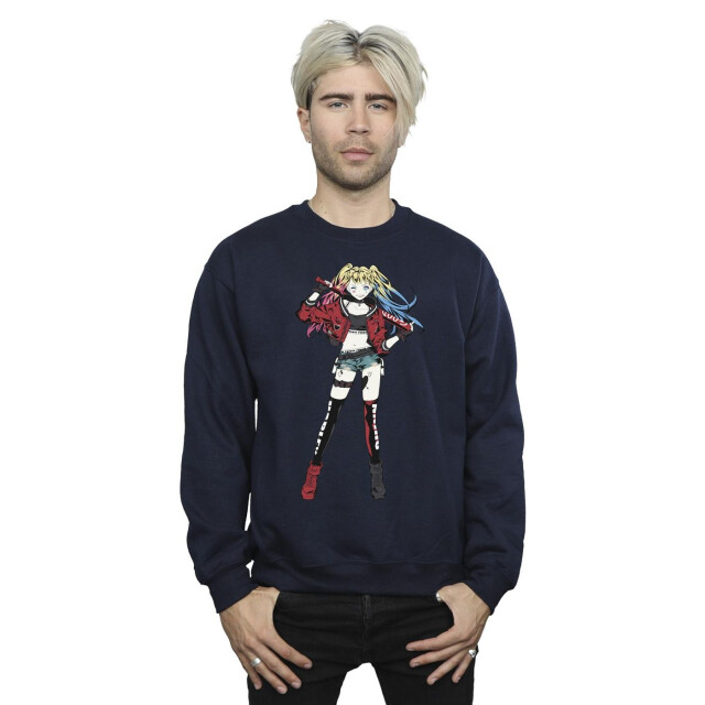 Li-cense Dc comics heren harley quinn staande houding sweatshirt UTBI12771_navyblue large