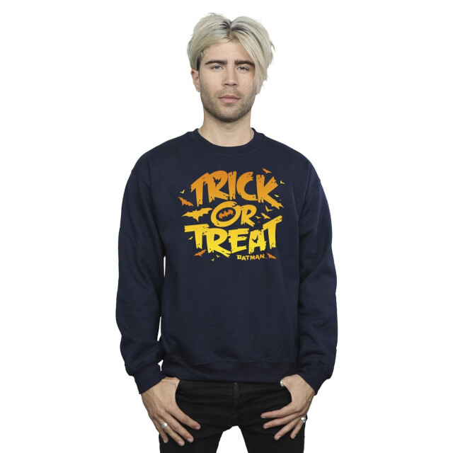 Li-cense Dc comics heren batman trick or treat sweatshirt UTBI12803_navyblue large