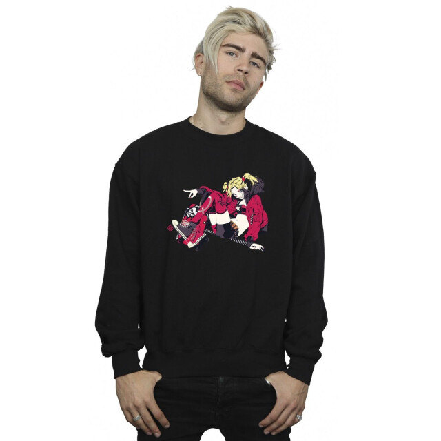 Li-cense Dc comics heren harley quinn rollerskates sweatshirt UTBI12739_black large