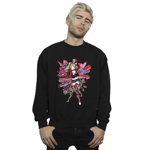 Li-cense Dc comics heren harley quinn hyenas sweatshirt UTBI12681_black large