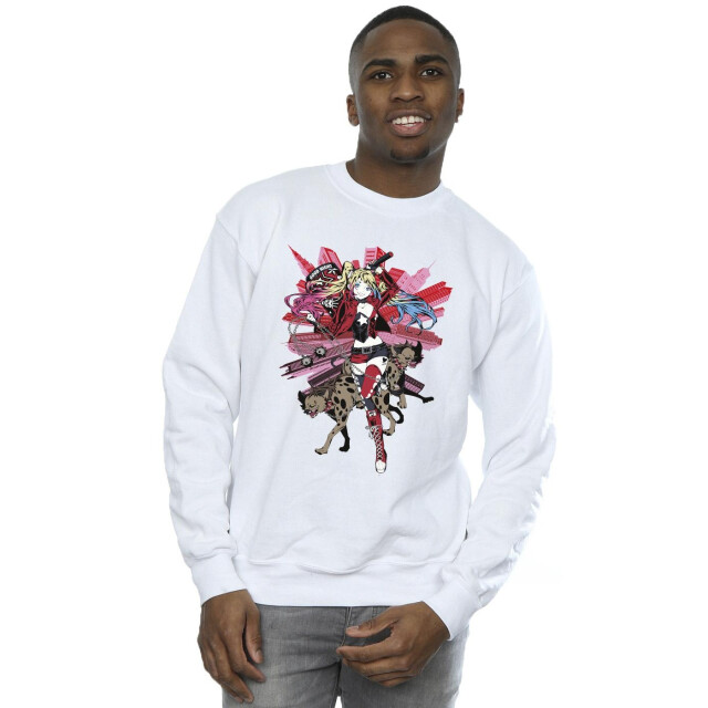 Li-cense Dc comics heren harley quinn hyenas sweatshirt UTBI12681_white large