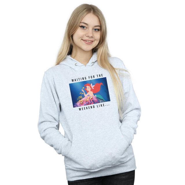 Li-cense Disney princess dames ariel wachten op het weekend hoodie UTBI12581_sportsgrey large