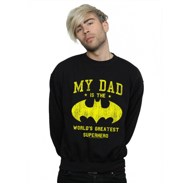 Li-cense Dc comics heren batman mijn vader is een superheld sweatshirt UTBI12503_black large