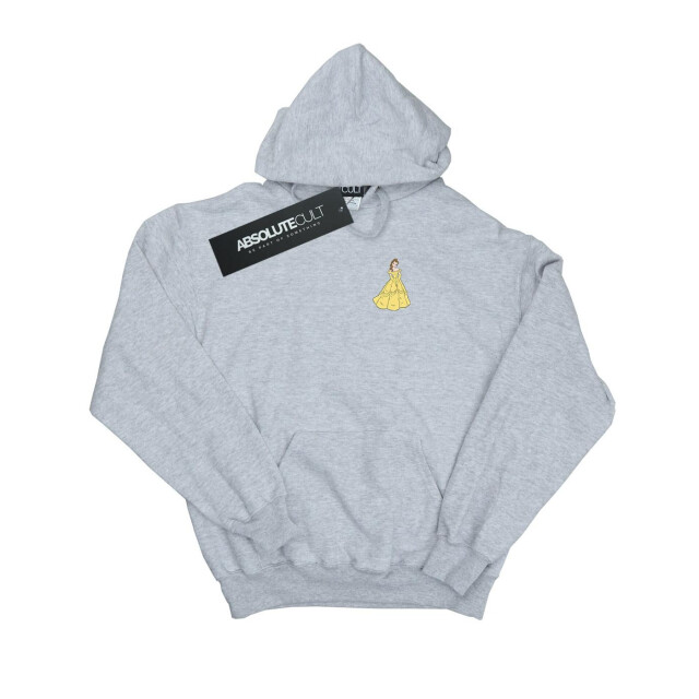 Li-cense Disney princess dames belle chest hoodie UTBI12478_sportsgrey large