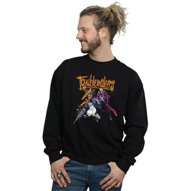 Li-cense Dc comics heren batman troublemakers sweatshirt UTBI12396_black large