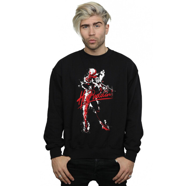 Li-cense Dc comics heren harley quinn hi puddin sweatshirt UTBI12353_black large