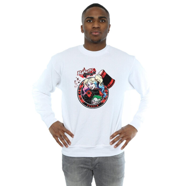 Li-cense Dc comics heren harley quinn joker patch sweatshirt UTBI12327_white large