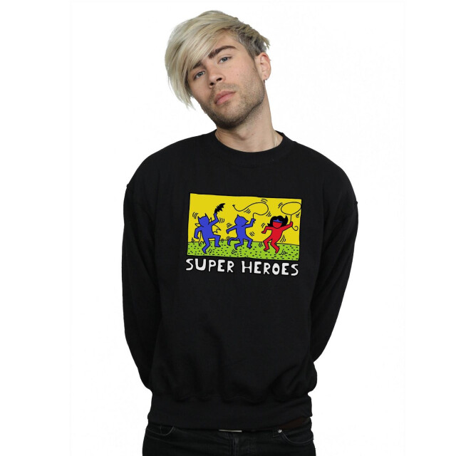 Li-cense Dc comics heren batman pop art sweatshirt UTBI12077_black large