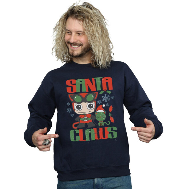 Li-cense Dc comics heren chibi catwoman santa claws sweatshirt UTBI11964_navyblue large