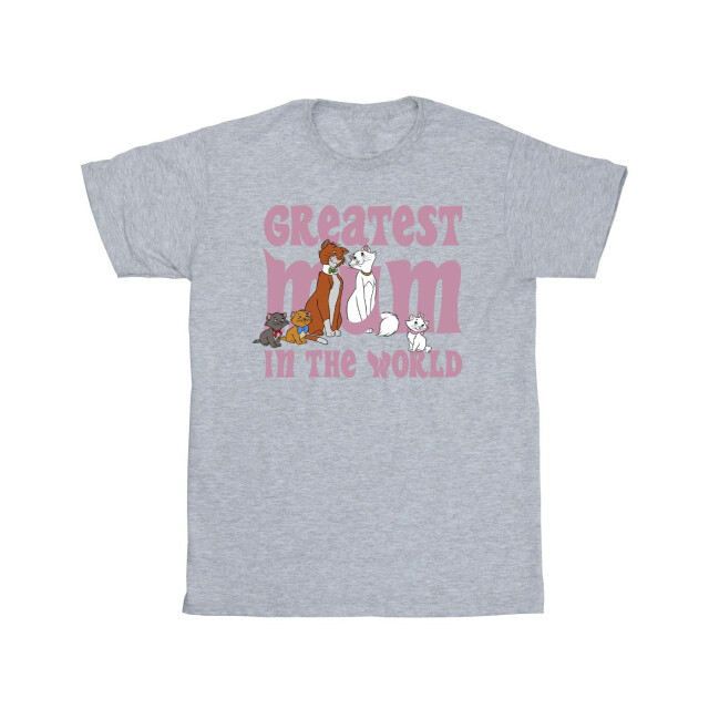 Li-cense Disney meisjes the aristocats grootste moeder katoenen t-shirt UTBI7498_sportsgrey large