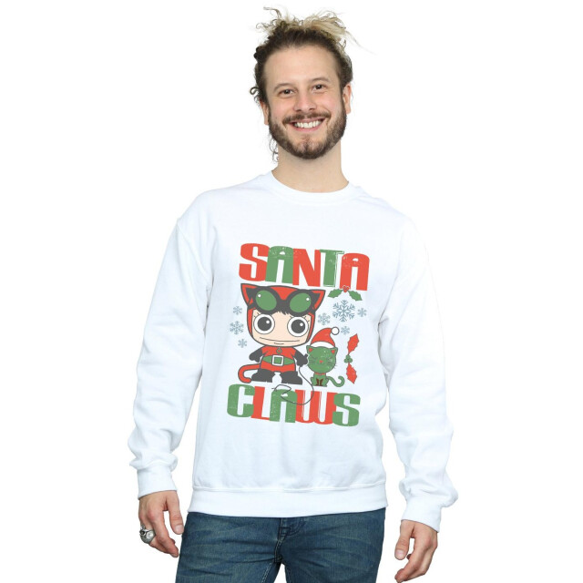 Li-cense Dc comics heren chibi catwoman santa claws sweatshirt UTBI11964_white large