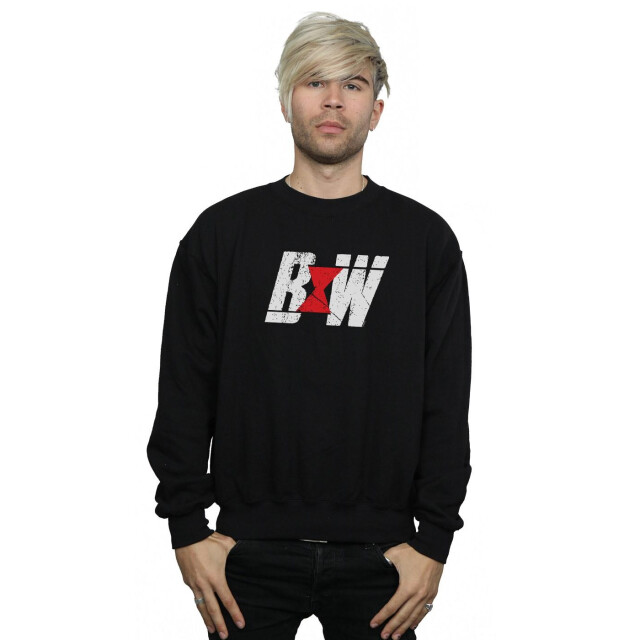 Li-cense Marvel heren black widow movie initial logo sweatshirt UTBI11466_black large