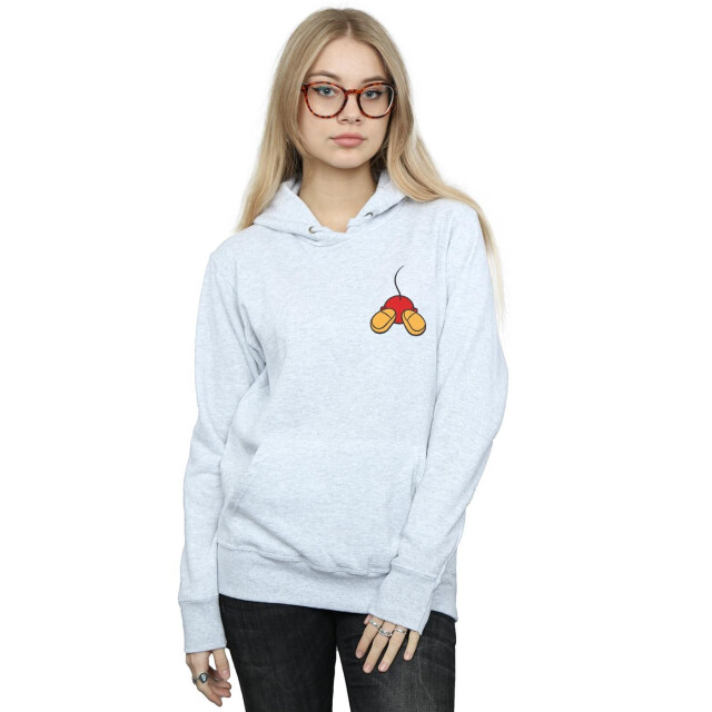 Li-cense Disney dames mickey mouse rugzijde borstprint hoodie UTBI11215_sportsgrey large