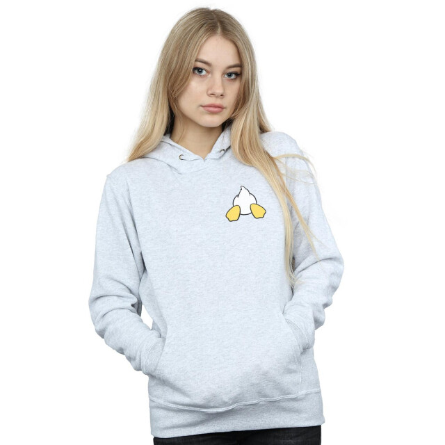 Li-cense Disney dames donald duck rugzijde borstprint hoodie UTBI11248_sportsgrey large