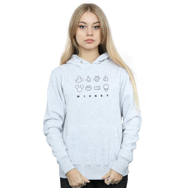 Li-cense Disney dames mickey mouse deconstructed hoodie UTBI11249_sportsgrey large